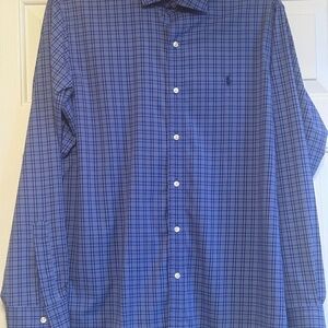 Ralph Lauren Blue Label Men's Checkered Blue Shirt